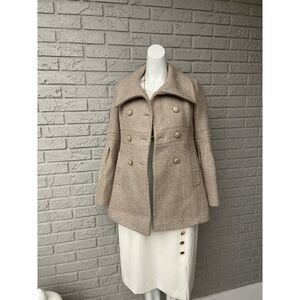 Ann Taylor Loft Wool Blend Double Breasted Coat Size 2P